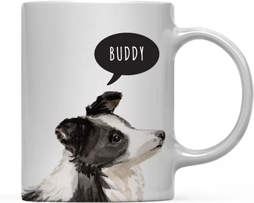 Miniatura 75 de Andaz Press Taza de café personalizada de 11 onzas para perro, Shih Tzu Shorter Haired Up Close, paquete de 1 Shih Tzu pelo más corto personalizado