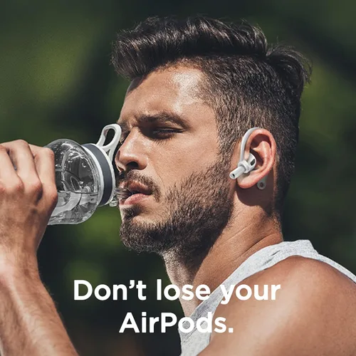 Miniatura 2 de elago Ganchos para las orejas diseñados para AirPods Pro 3 y Pro 2 y Pro, 4, 3, 2 y 1, accesorios para auriculares, antideslizantes, diseño Negro