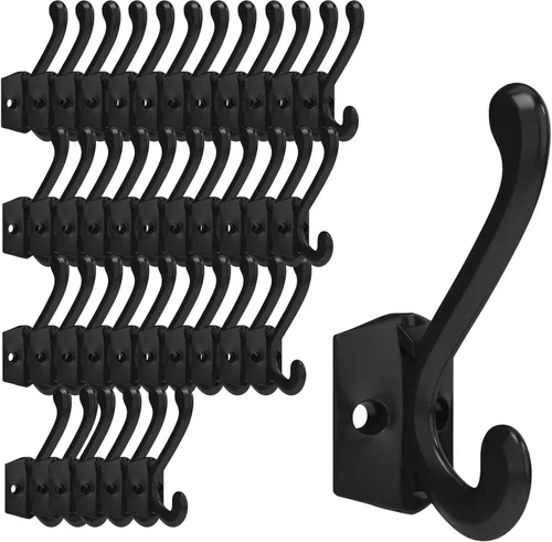 Miniatura 16 de CBWLWJ Paquete de 16 ganchos de pared resistentes para colgar en la pared, para sala de estar, baño, cocina, para abrigo, bolsa, bufanda, toalla