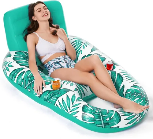 Jasonwell Flotador Inflable para Piscina para Adultos - Flotadores de Piscina Tumbona Flotadores Balsa Silla Flotante para Piscina de Lago con