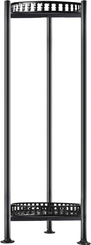 LUBORN Soporte para plantas para interiores y exteriores, soportes para plantas de 30 pulgadas de alto, soporte de metal de 2 niveles, soporte para