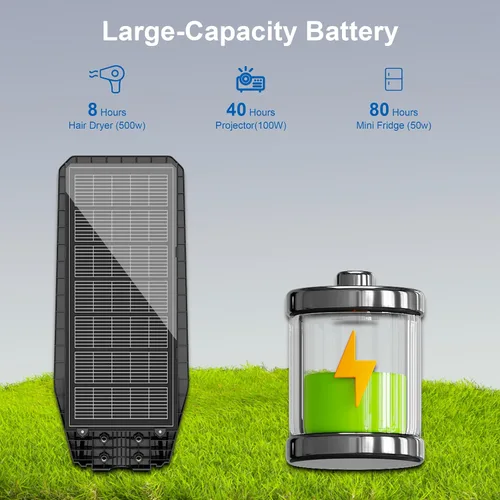 Miniatura 6 de loyoele Farola solar para exteriores, impermeable, del anochecer al amanecer, 9800 W, luces solares de estacionamiento comercial, gran luz