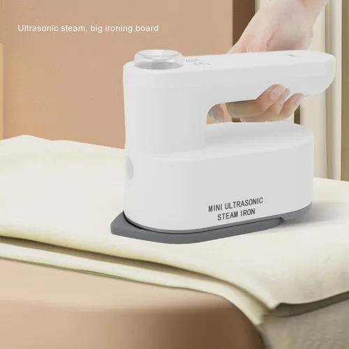 Miniatura 2 de Mini máquina de prensa de calor, prensa de calor inalámbrica portátil recargable, plancha plana de 180° 2 en 1, plancha de vapor seco y húmedo