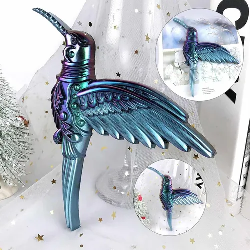 Miniatura 4 de Molde de silicona 3D para colibrí, molde de resina animal, estatua de pájaro, molde epoxi, molde de fundición para manualidades, para regalo, hogar