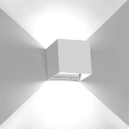Miniatura 15 de Kawell Aplique de pared LED moderno de 12 W, ángulo de haz ajustable, impermeable, IP65, luz de pared de aluminio para interiores y exteriores