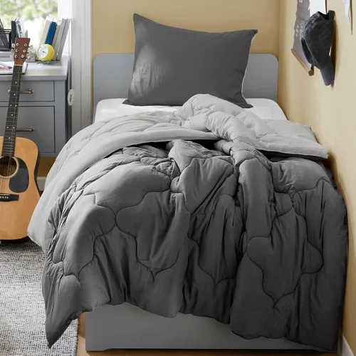 Miniatura 24 de Comfort Spaces Vixie Juego de Edredón Reversible - Cubierta Acolchada Geométrica Casual de Moda, Ropa de Cama Acogedora Alternativa de Plumón