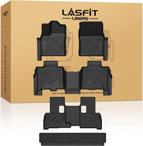 Miniatura 35 de LASFIT Alfombrillas de piso para Toyota Tacoma 2008-2011 Cabina de Acceso Transmisión Automática, Forro de Piso de Ajuste Personalizado para Todo