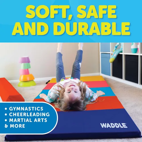 Miniatura 4 de WADDLE Colchoneta para gimnasia infantil, entrenamiento, ejercicio en casa