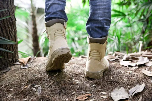 Miniatura 3 de Thowi Botas tácticas militares para hombre, botas de la selva del ejército, Marrón