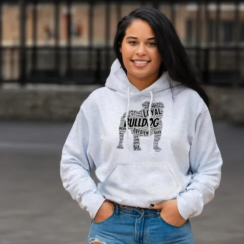 Miniatura 7 de ThisWear Sudadera con capucha con capucha de Bulldog Inglés Word Art Dog Puppy Owner Gift Hoodie