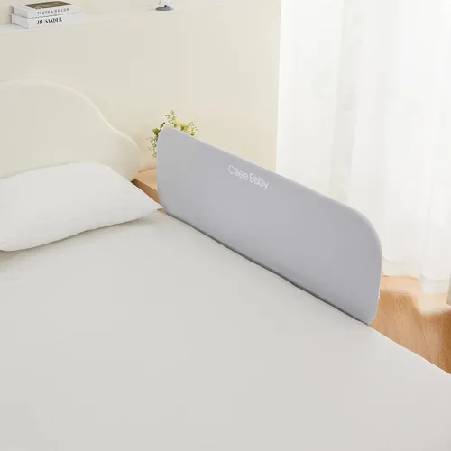 Miniatura 8 de Ciilee Baby Barandas de cama para niños pequeños, barandas de protección para camas de niños, barandillas laterales plegables para camas