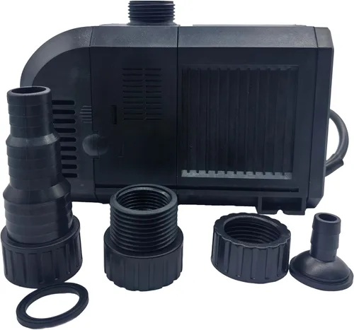Miniatura 11 de Teamson Home Bomba de agua sumergible ajustable de 635 GPH de 50 W con un cable de alimentación de 6 pies y 3 boquillas diferentes para peceras
