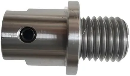 Miniatura 3 de Adaptador de husillo de cabezal de torno de carpintería, 1 pulgada 8TPI a 5/8 pulgadas 45 adaptador de husillo de torno de acero para carpintería
