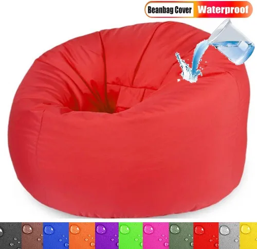 Miniatura 3 de Funda impermeable para puf para exteriores (sin relleno) para jardín, playa, piscina, puf flotante, puf, silla Oxford para niños y adultos