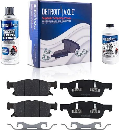 Miniatura 18 de Detroit Axle - Pastillas de freno traseras para Mercedes-Benz C230 C240 C280 C320 C350 CLK320 CLK350 CLK430 E300 E320 E420 E430 SLK350, pastillas