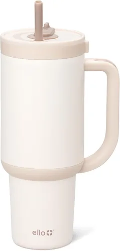 Miniatura 13 de Ello Oasis Botella de Agua de Acero Inoxidable de 30oz - Flower Quilt Colcha de flores