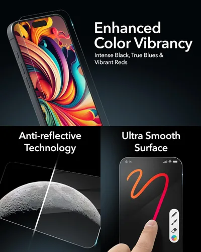 Miniatura 4 de ZAGG Glass XTR3 - Protector de pantalla para iPad Air de 11 pulgadas (M3)/Air de 11 pulgadas (M2), tecnología avanzada de impacto Hexiom, vidrio