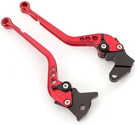Miniatura 4 de FXCNC Palancas de embrague de freno ajustables largas Billet compatibles con Warrior YFM350 02-04, Raptor YFM660 01-04, TTR125L/LE 00-16, Banshee