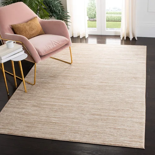 SAFAVIEH - Alfombra de 4x6 pies, colección Vision, diseño moderno en tonos ombré, color crema, no suelta pelusa y fácil de limpiar, ideal para sala