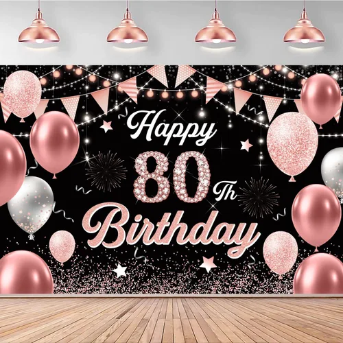 Miniatura 13 de Cartel de cumpleaños número 60, negro y dorado, 71 x 45 pulgadas, decoración de feliz cumpleaños 60 Oro negro 60