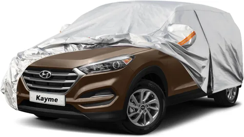 Miniatura 114 de Kayme - Cubierta completa impermeable de 6 capas para automóvil, apta para todo clima, protección para exteriores contra lluvia, rayos ultravioleta