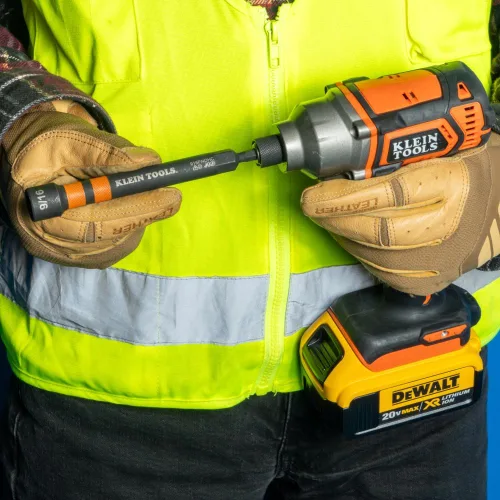 Miniatura 5 de KLEIN TOOLS 32950 Juego de destornillador de impacto con clasificación de trinquete, hueco, potencia magnética, con mango, codificado por color, 6