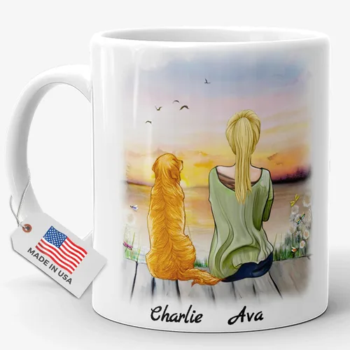 Miniatura 10 de Taza personalizada para hombres amantes de perros - Regalos personalizados con perros para el Día del Padre para el cumpleaños del esposo, San