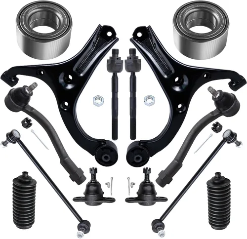 Miniatura 84 de Detroit Axle - Kit de extremo delantero RWD para Chrysler 300 Dodge Challenger Charger Upper Lower Control Arms rótulas de rodamiento de rueda Bujes