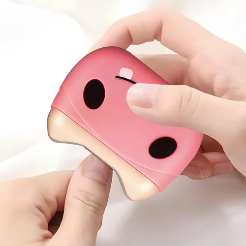 Cortaúñas eléctrico, cortaúñas automático portátil, carga USB, bonita luz nocturna con virutas, almacenamiento, cortaúñas eléctrico seguro, luces