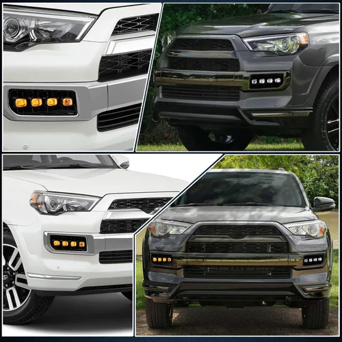 Miniatura 4 de Switchback - Lámpara LED ámbar blanca para parachoques delantero, antiniebla, diurna, secuencial, función de señal de giro LED compatible con Toyota