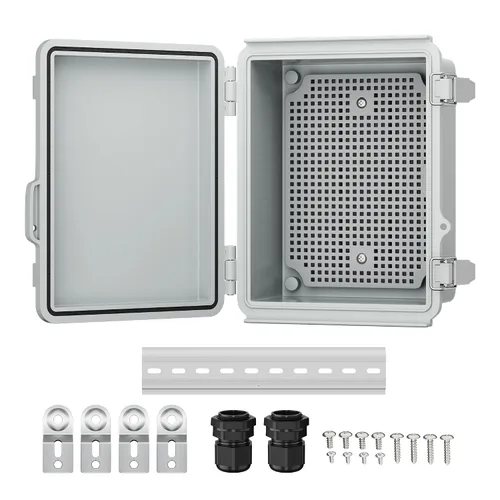 Miniatura 10 de Joinfworld Caja Eléctrica al Aire Libre Impermeable IP67 6X6 Caja de Proyecto de Plástico Recinto Resistente a la Intemperie para WiFi Electrónica