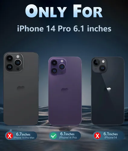 Miniatura 1661 de FNTCASE Funda para iPhone 13 Pro-Max: Fundas magnéticas transparentes compatibles con Magsafe Slim anti amarillamiento protección contra caídas
