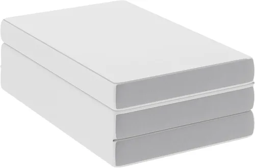 Miniatura 13 de Flash Furniture Cloud - Colchón de espuma viscoelástica de tres pliegues, colchón portátil en una caja, espuma certificada CertiPUR-US, 4 pulgadas