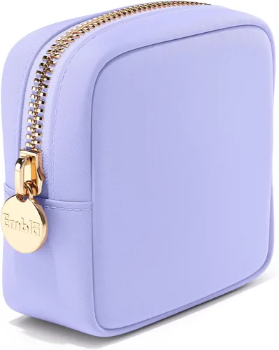 Miniatura 19 de Embla Bolsa de maquillaje de viaje para cosméticos y bolsa de artículos de tocador, bolsa de nailon con cremallera, lindo organizador de maquillaje