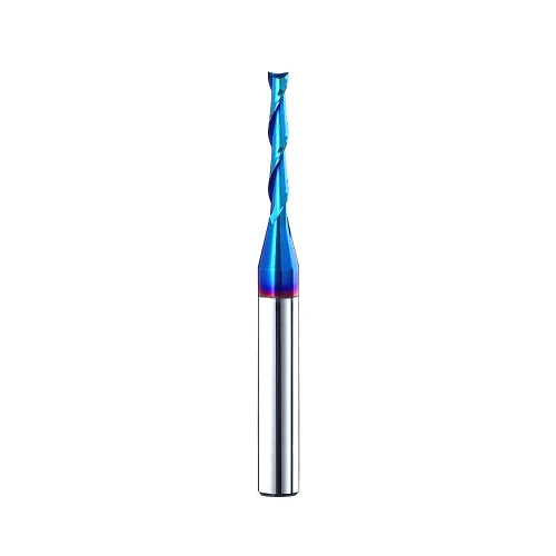 Miniatura 7 de BRD204 Broca de enrutador de inmersión en espiral de carburo sólido 2 flautas corte CNC Router Bits Molino de extremo NACO recubierto 1/8 "CD X 3/4