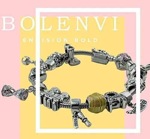 Miniatura 2 de Bolenvi - Abalorio de plata de ley 925 con cristales Swarovski para pulseras o collares