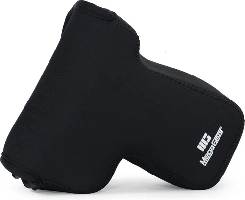 MegaGear Funda de neopreno para cámara compatible con Nikon Coolpix P900, P900S, ultra ligera con mosquetón, color negro