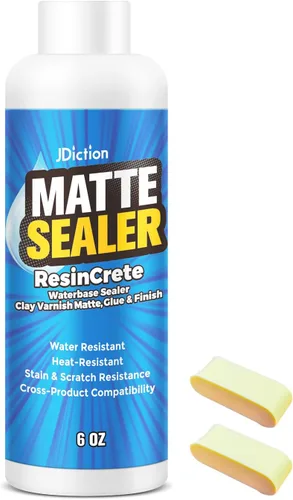 Esmalte de Arcilla Seca al Aire, 177ml Barniz de Arcilla para Arcilla Seca al Aire/Sellador de Arcilla Polimérica, ResinCrete, Barniz para Cerámica