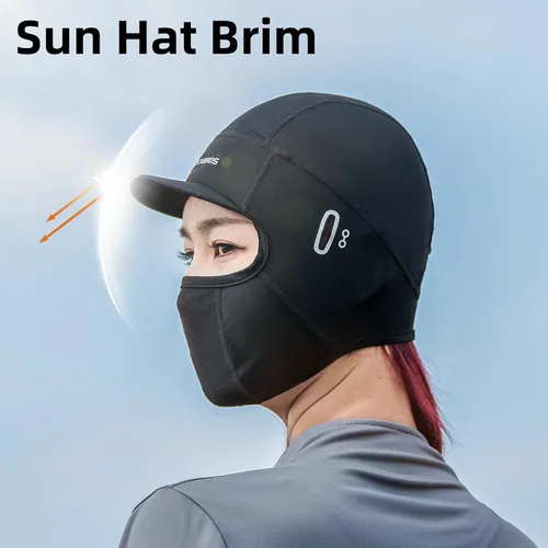 Miniatura 3 de ROCKBROS Pasamontañas para la cara, polaina de cuello refrescante para verano, gorra de ciclismo, protector UV, bufanda de motocicleta