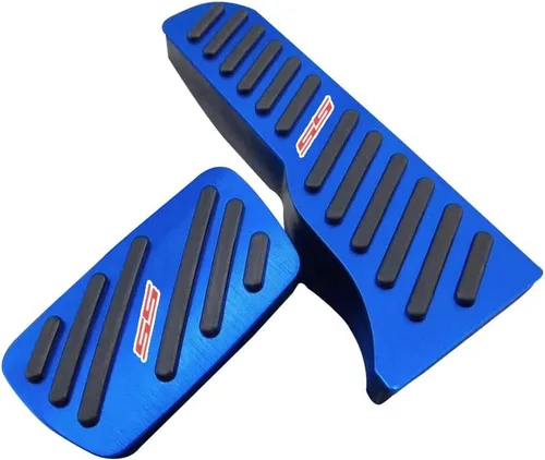 Miniatura 10 de Juego de 2 almohadillas antideslizantes de aleación de aluminio para pedal de freno y acelerador, accesorios de decoración interior para Chevrolet