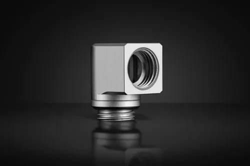 Miniatura 7 de EKWB EK-Quantum Torque Micro Rotary 90 grados de montaje en ángulo, titanio satinado