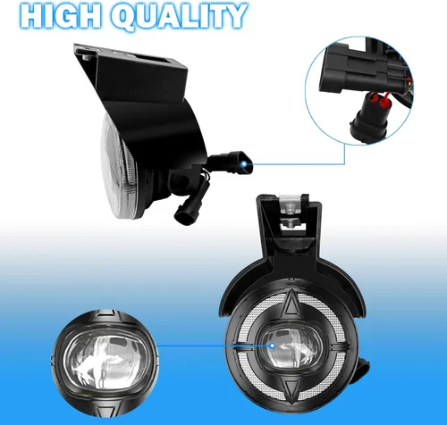 Miniatura 7 de Luces antiniebla LED y DRL para compatibles con Dodge Dakota 1997 1998 1999 2000/Dodge Durango 1998-2000, un par de luces antiniebla delanteras