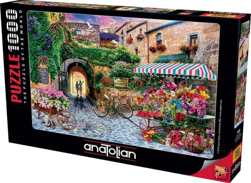 Anatolian Puzzle - The Flower Market, rompecabezas de 1000 piezas, #1066, multicolor (ANA1066)