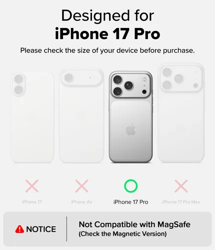 Miniatura 2 de Ringke Onyx - Funda para iPhone 17 Pro, [se siente bien en la mano] resistente al aceite y a la suciedad, cubiertas individuales para lentes