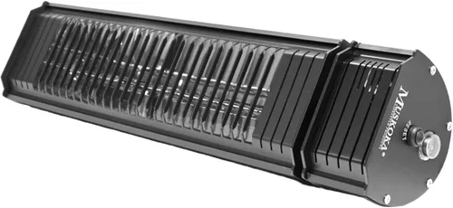 Calentador de patio eléctrico infrarrojo SunWave de 1500 vatios, calentador de patio montado en la pared, calentador infrarrojo para