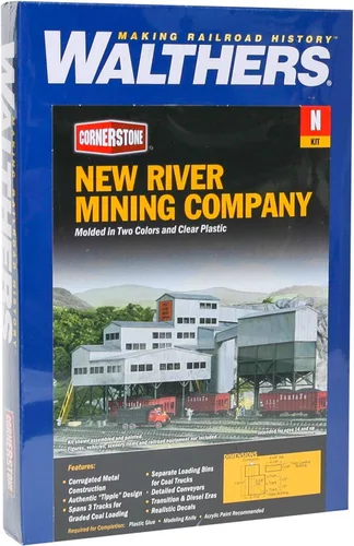 Miniatura 3 de Walthers Cornerstone N Escala Modelo Nuevo Río Mining Kit, 7-1/2 x 5-3/8 x 5-5/8", (933-3221)