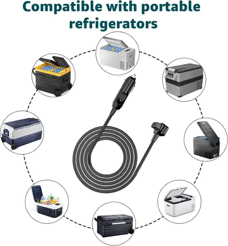 Miniatura 6 de Cable de alimentación de CC compatible con alpicool, Bodega, euhomy, bougeRV, ARB, ICECO, Setpower, JoyTutus para la mayoría de refrigeradores