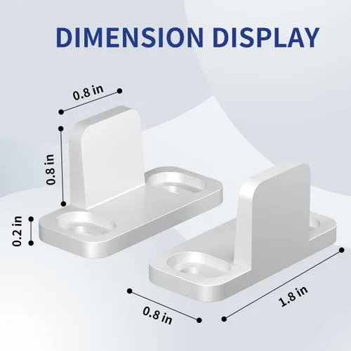 Miniatura 2 de Guía de suelo para puerta corrediza de granero, guía en T de aluminio, guías inferiores montadas en el suelo, herrajes de puerta resistentes PLATA
