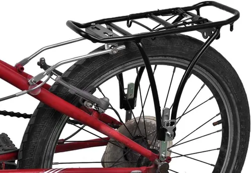 Miniatura 2 de Portabicicletas de carga universal ajustable para bicicleta trasera de equipaje de turismo, capacidad de 55 libras, liberación rápida