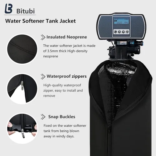 Miniatura 4 de Bitubi Chaqueta de neopreno suavizante de agua, suavizante de agua para exteriores y cubierta para tanque de filtro para evitar la sudoración